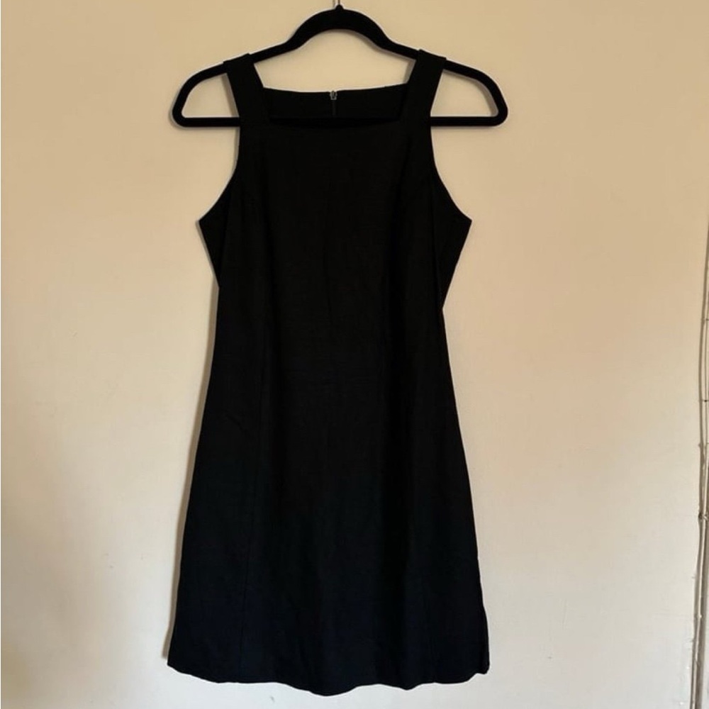 Chic Black A-line Mini Dress for Cocktail Nights